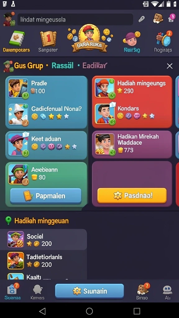gatotkaca123 - Tampilan karakter Gatotkaca yang berani dan penuh semangat.